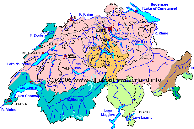 swiss central rivers